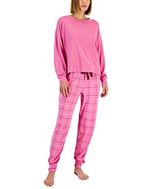 Women's Long Sleeve Mix It Packaged Pajama Set, Created for Macy's