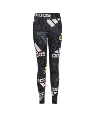 Adidas Girls Brand Love Logo Detail Ankle Length Tights