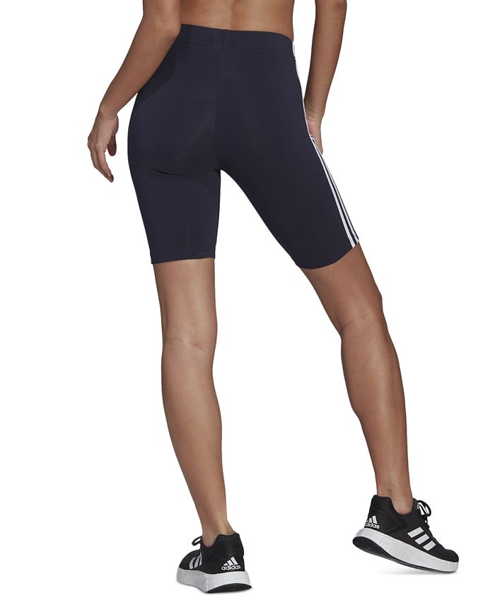 Adidas 3 stripe biker shorts clearance