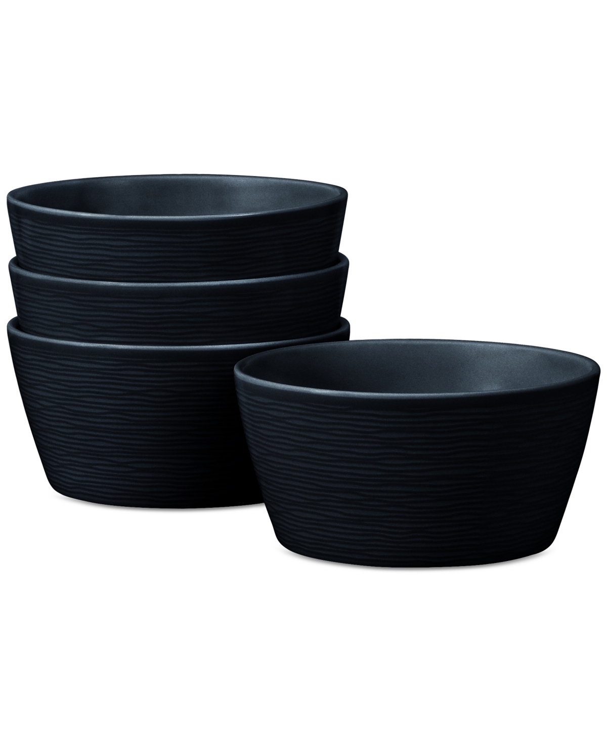 Swirl Cereal Bowls, Set of 4 - Navy