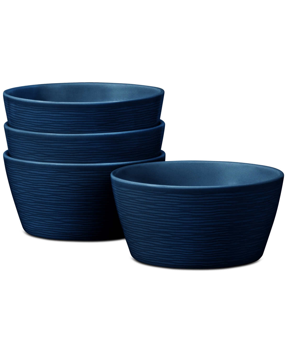Swirl Cereal Bowls, Set of 4 - Navy