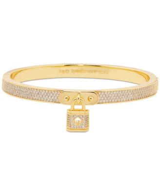 kate spade new york - Pav&eacute; Padlock Bangle Bracelet