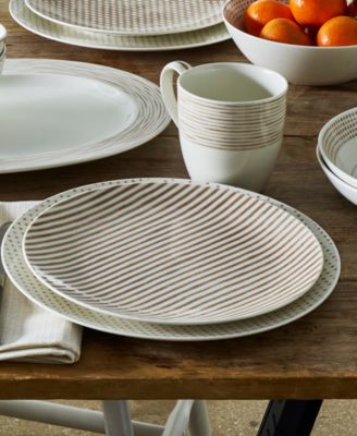 Hammock Stripes Coupe Salad Plates, Set of 4