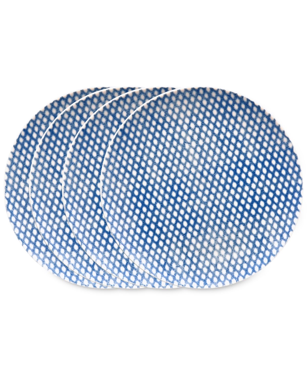 Hammock Dots Coupe Salad Plates, Set of 4 - Green