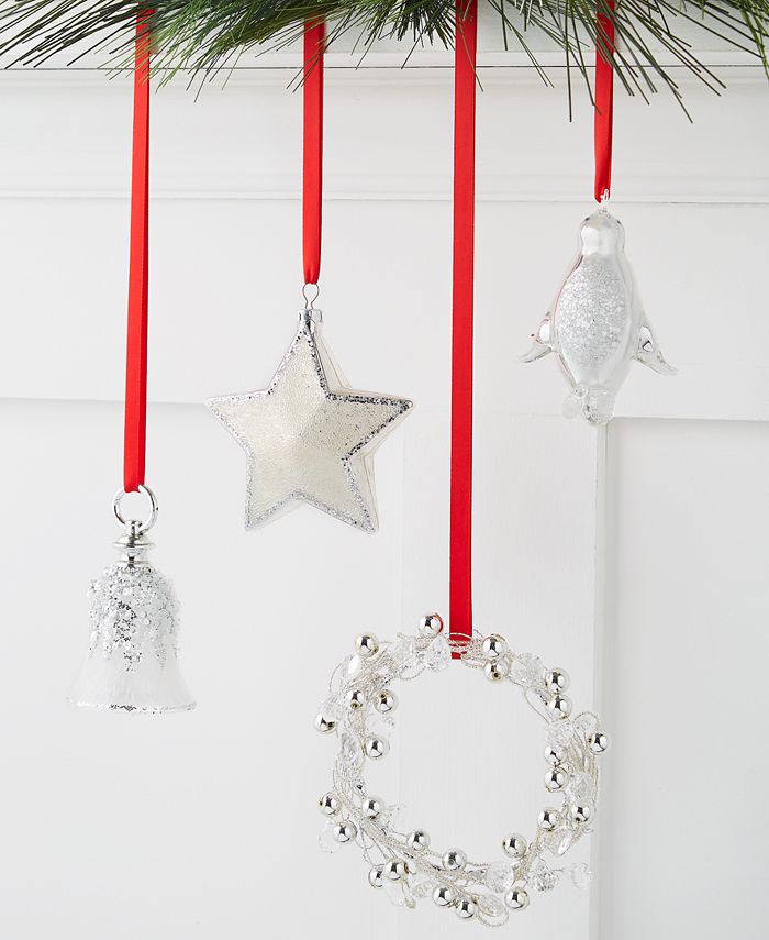 Holiday Lane Silver Bells Ornament Collection, Created for Macy\'s ...