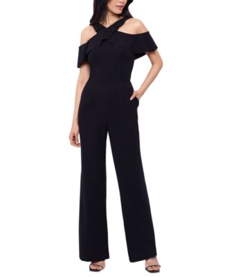 macys cold shoulder jumpsuit