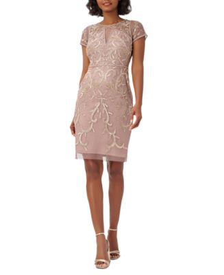 Adrianna Papell Women's Beaded Cocktail Dress & Reviews - Dresses ...