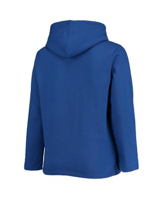 Women's Royal Los Angeles Dodgers Plus Size Side Split Pullover Hoodie