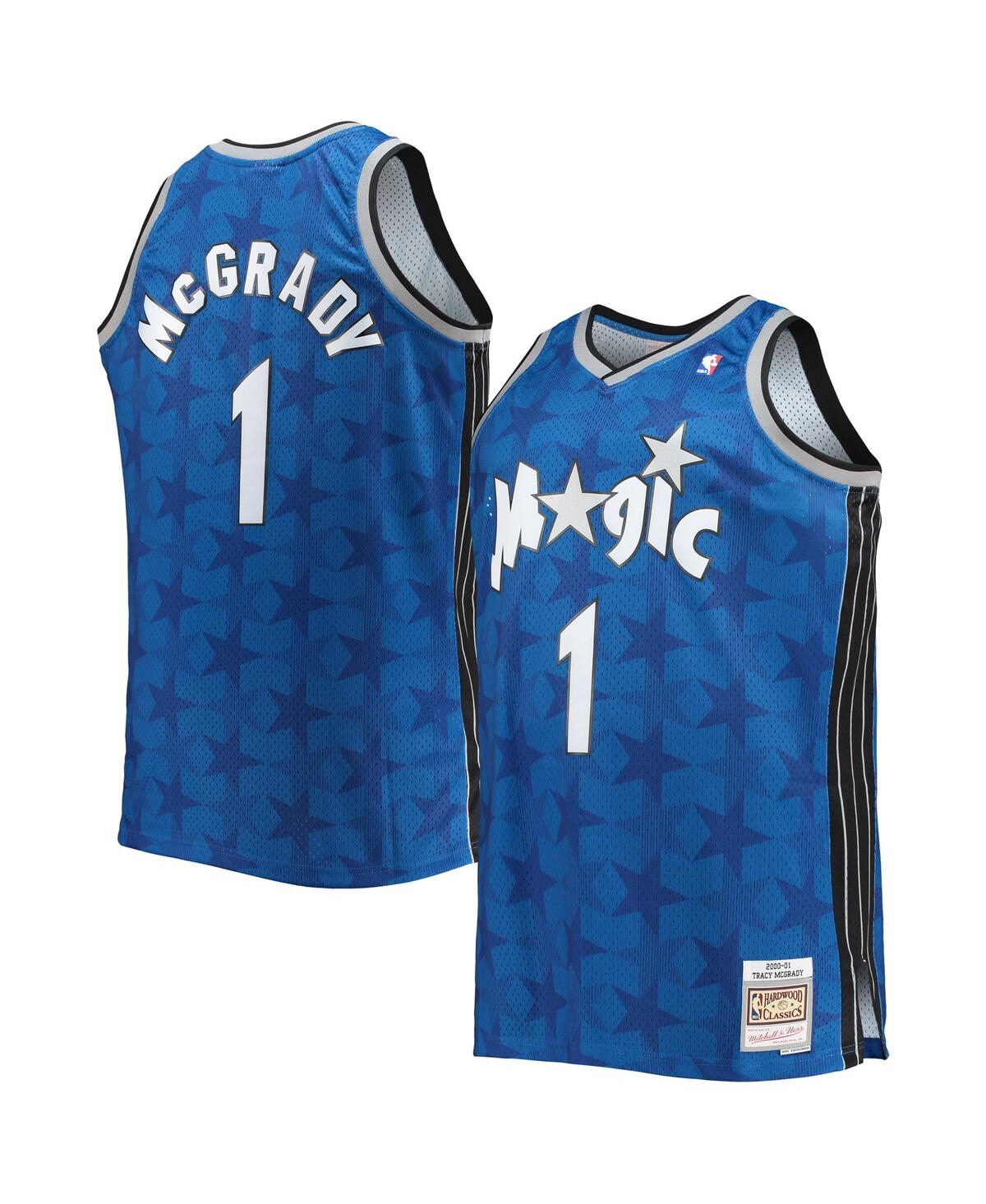 Men's Mitchell & Ness Tracy McGradyOrlando Magic Big and Tall 2000-01 Hardwood Classics Swingman Jersey - Blue