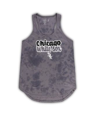 Women's Charcoal Chicago White Sox Plus Size Cloud Tank Top and Shorts Sleep Set