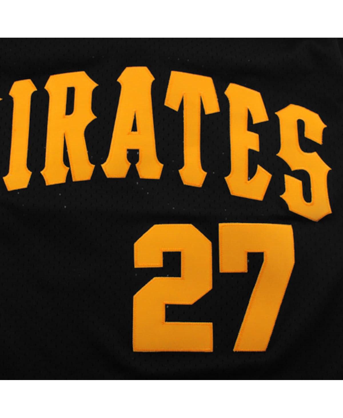 Men's Mitchell & Ness Pittsburgh Pirates Kent Tekulve 1982 Cooperstown Collection Authentic Practice Jersey -- Black