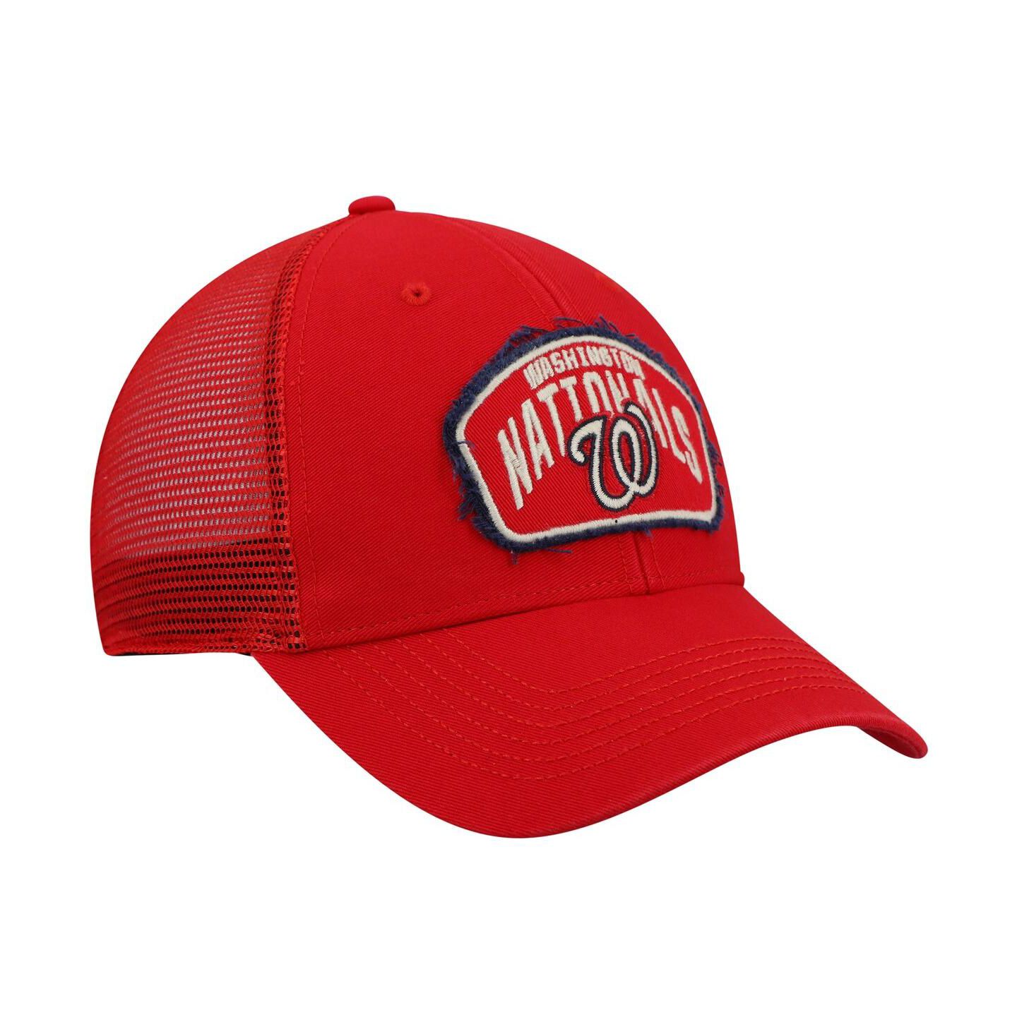 Мужская кепка '47 Brand Red Washington Nationals Cledus MVP Trucker Snapback Hat — фото 4