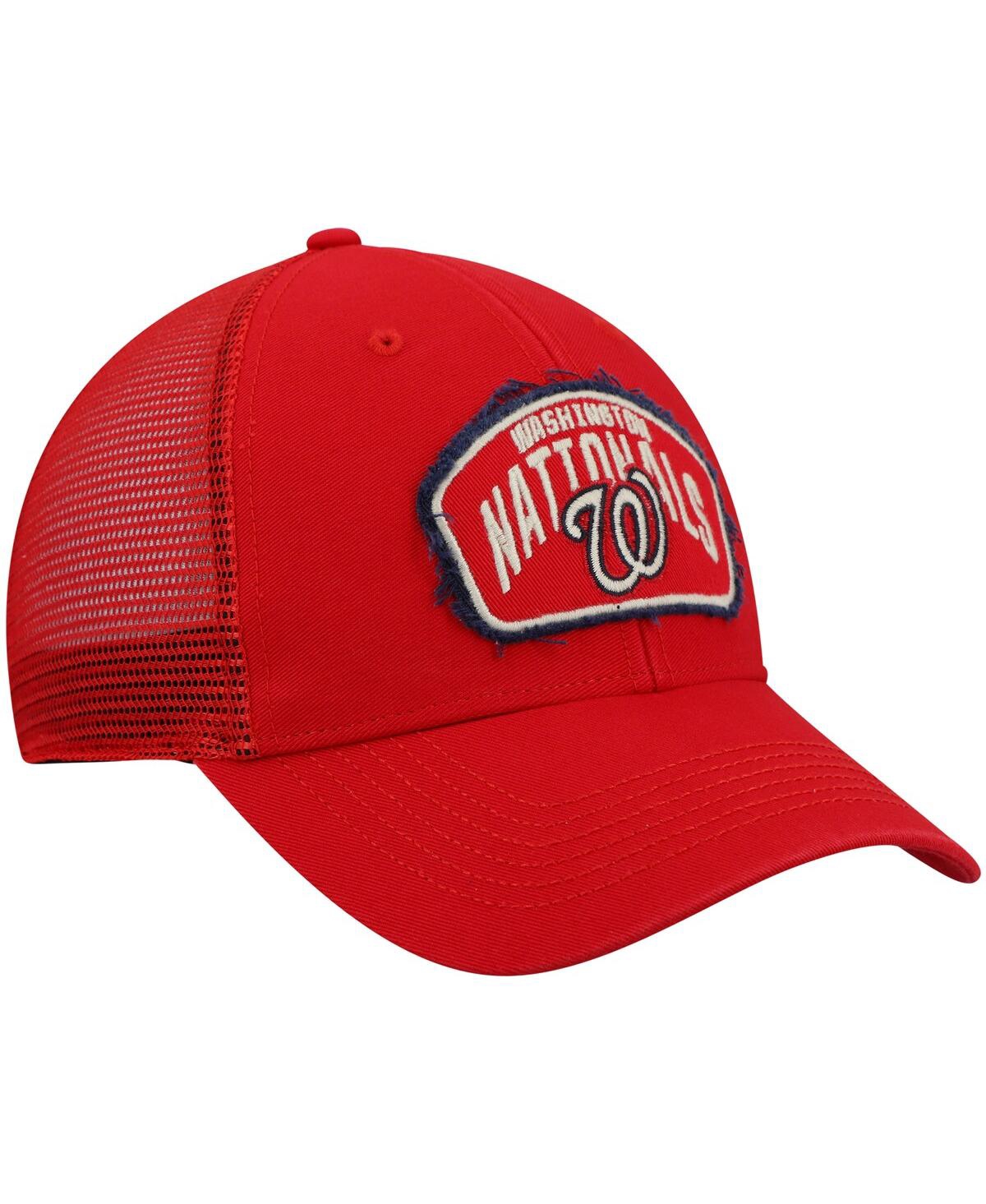 47 Brand Men's '47 Red Washington Nationals Cledus Mvp Trucker Snapback Hat In Red