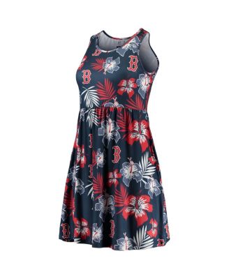Women's Navy Boston Red Sox Floral Sundress