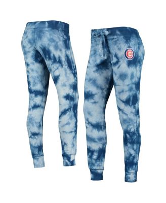 Women's Royal Chicago Cubs Tie-Dye Jogger Pants
