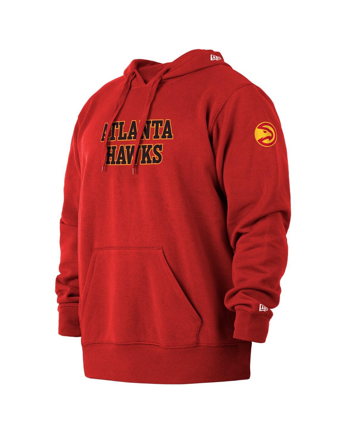 Men's New EraAtlanta Hawks 2021/22 City Edition Big and Tall Pullover Hoodie - Red