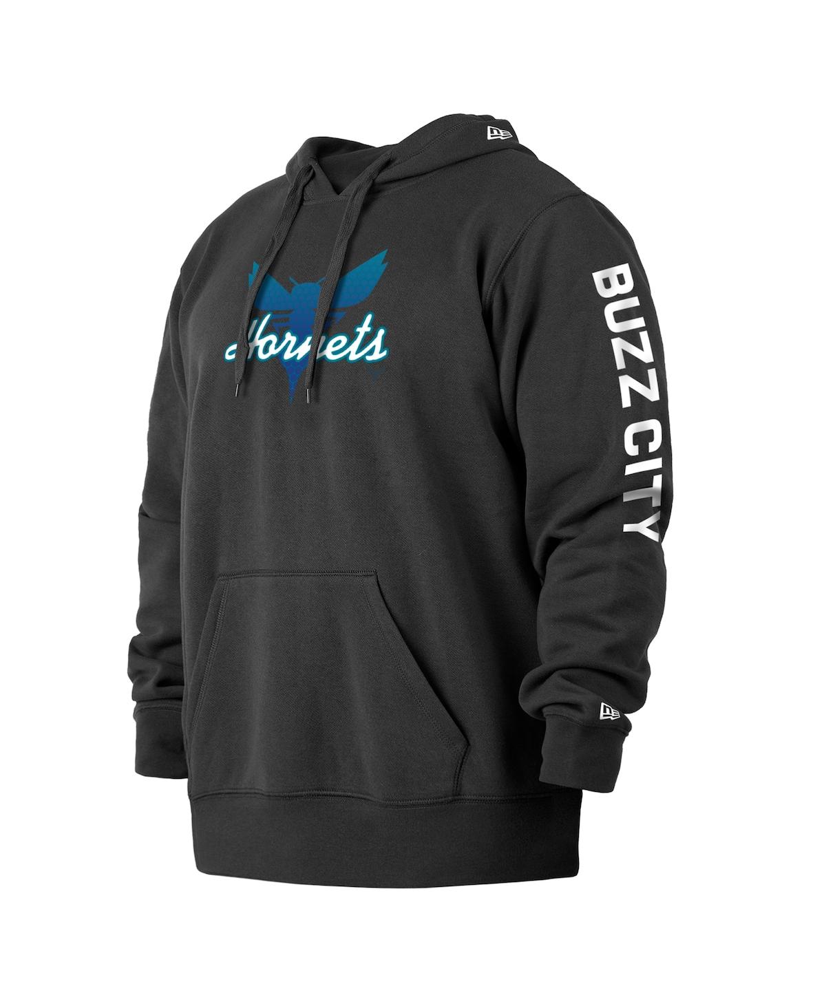Shop New Era Men's  Black Charlotte Hornets 2021/22 City Edition Big And Tall Pullover Hoodie