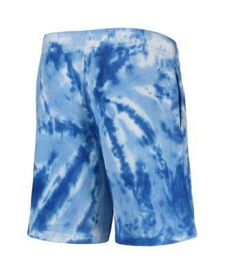 Big Boys Royal Philadelphia 76ers Santa Monica Tie-Dye Shorts