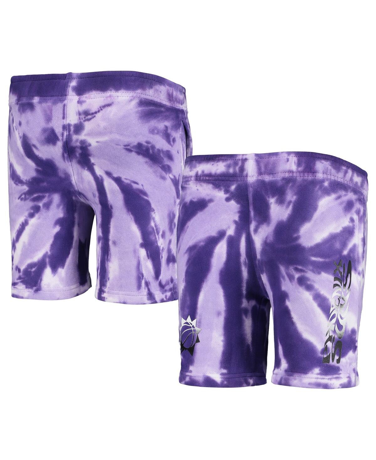 Shop Outerstuff Preschool White, Purple Phoenix Suns Santa Monica Shorts In White,purple