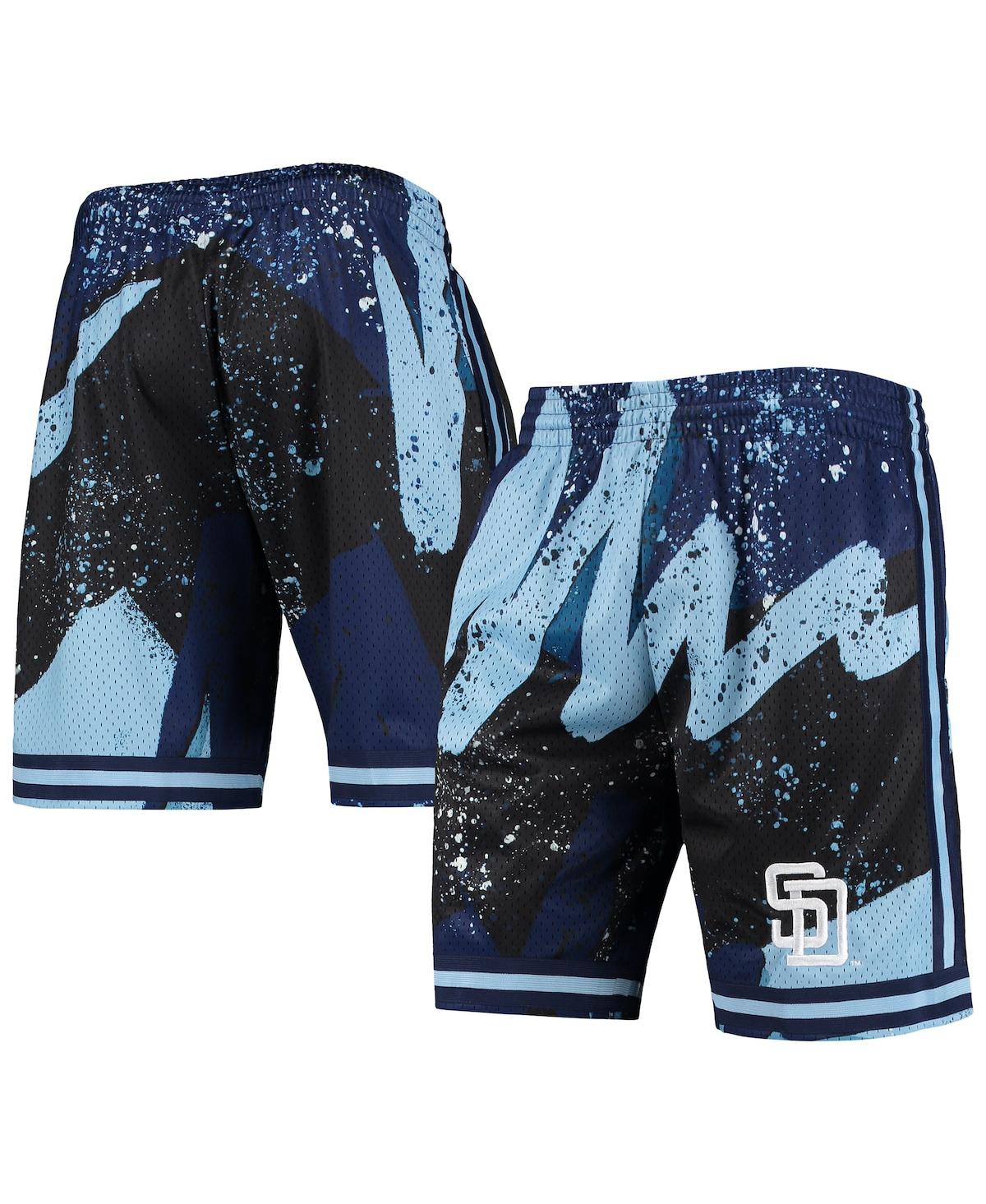 Shop Mitchell & Ness Men's  Black San Diego Padres Hyper Hoops Shorts