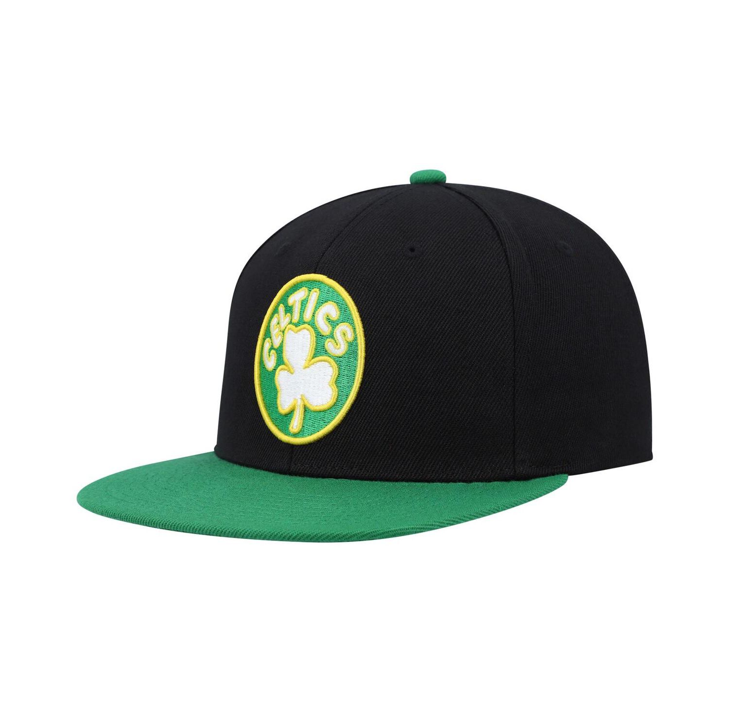 Men's Black and Kelly Green Boston Celtics Hardwood Classics Snapback Hat