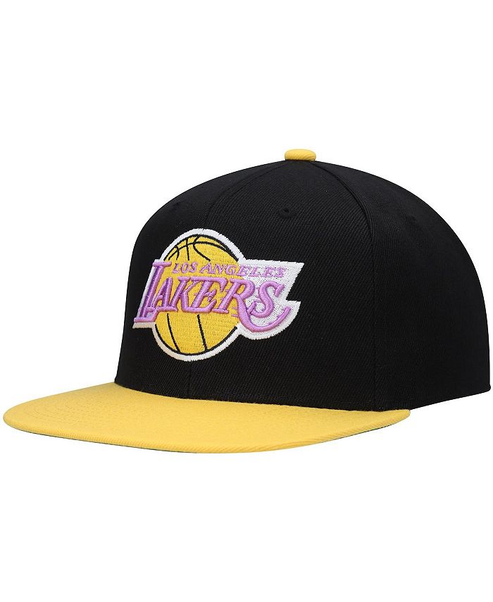 Mitchell & Ness Men's Black and Gold Los Angeles Lakers Hardwood ...