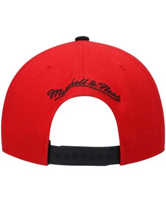 Men's Red and Black Portland Trail Blazers Hardwood Classics Snapback Hat