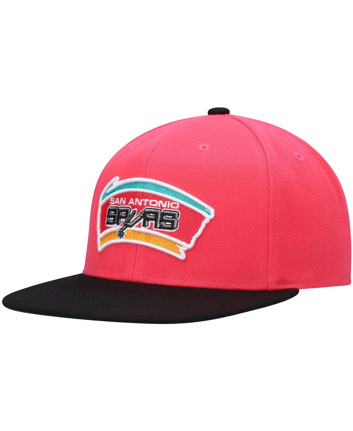 Mitchell & Ness Men's  Pink San Antonio Spurs Hardwood Classics Snapback Hat In Pink