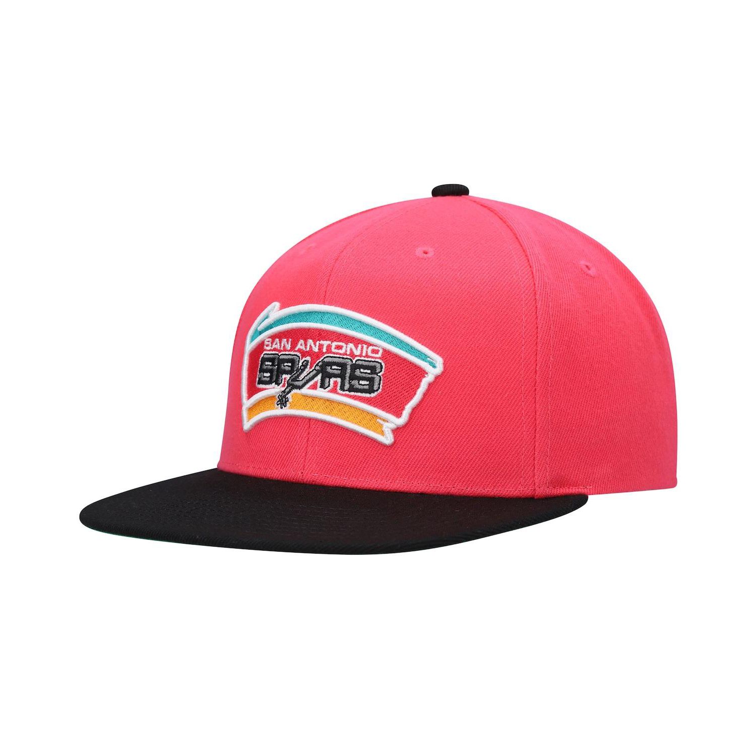 Men's Pink San Antonio Spurs Hardwood Classics Snapback Hat