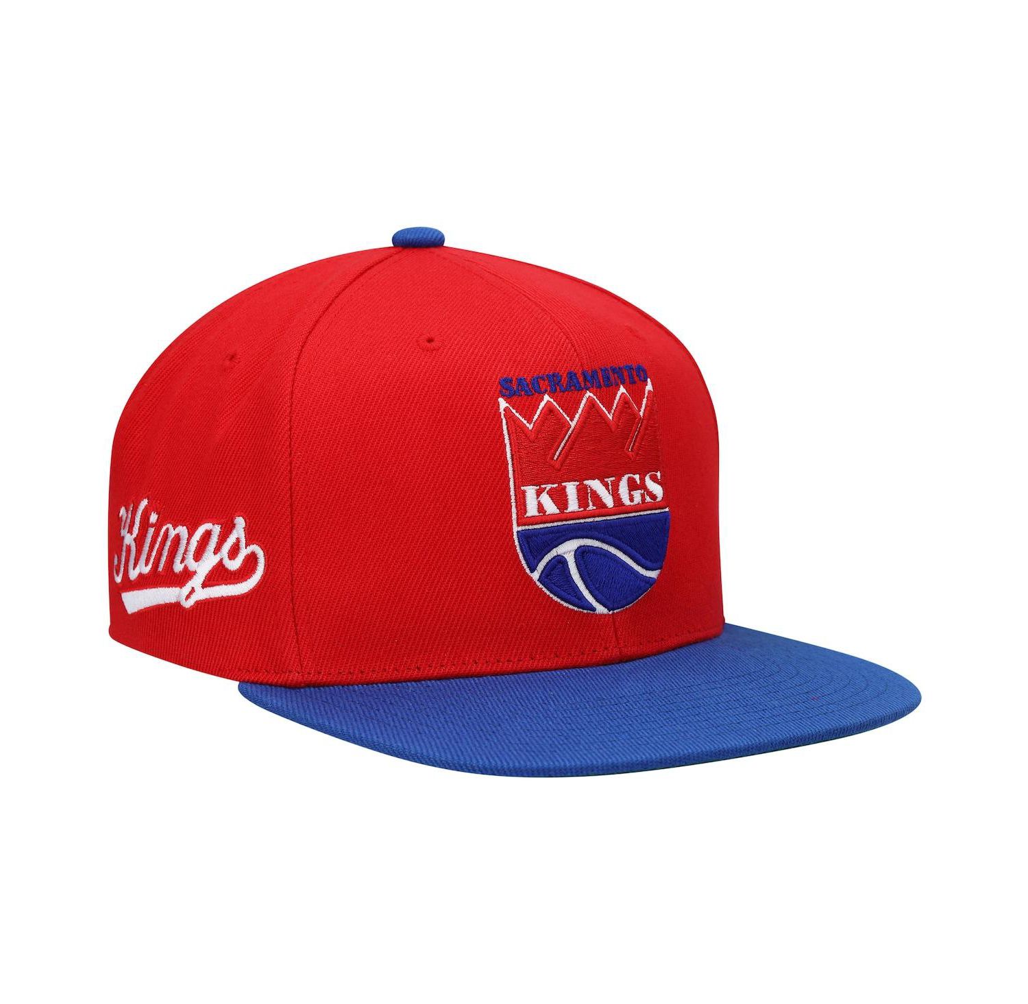 Men's Red and Royal Sacramento Kings Hardwood Classics Snapback Hat