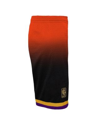 Big Boys Orange, Black Phoenix Suns 1996/97 Hardwood Classics Fadeaway Reload 3.0 Swingman Shorts