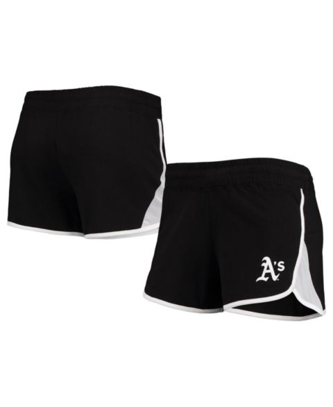 Женские шорты New Era Black Oakland Athletics Stretch French Terry