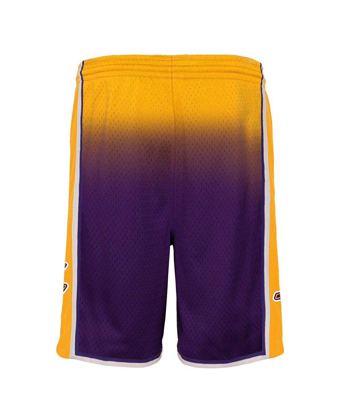 Mitchell & Ness Youth  Gold/purple Los Angeles Lakers 2009/10 Hardwood Classics Fadeaway Reload 3.0 S In Gold,purple