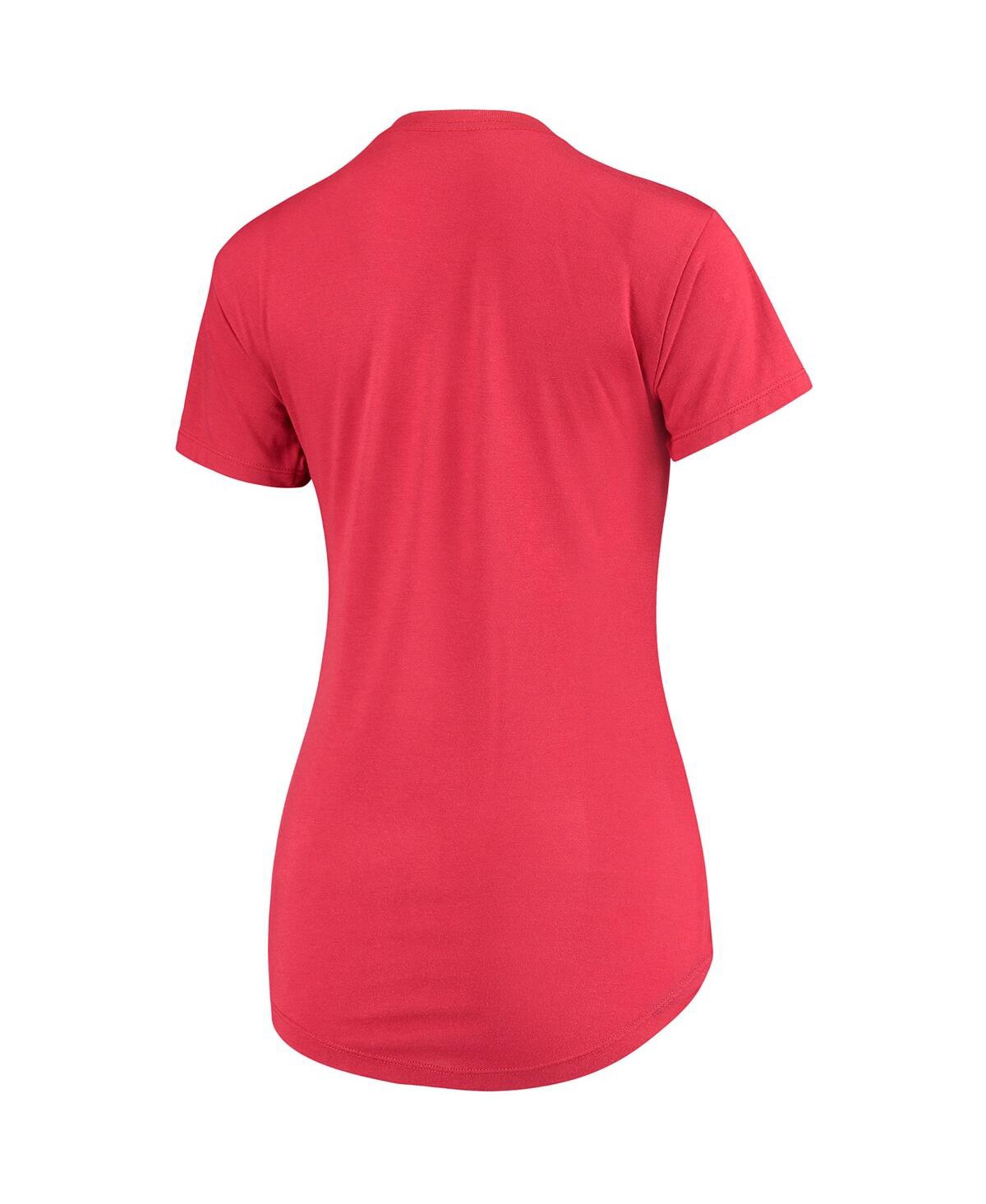 Shop Sportiqe Women's  Red Toronto Raptors Phoebe Super Soft Tri-blend T-shirt