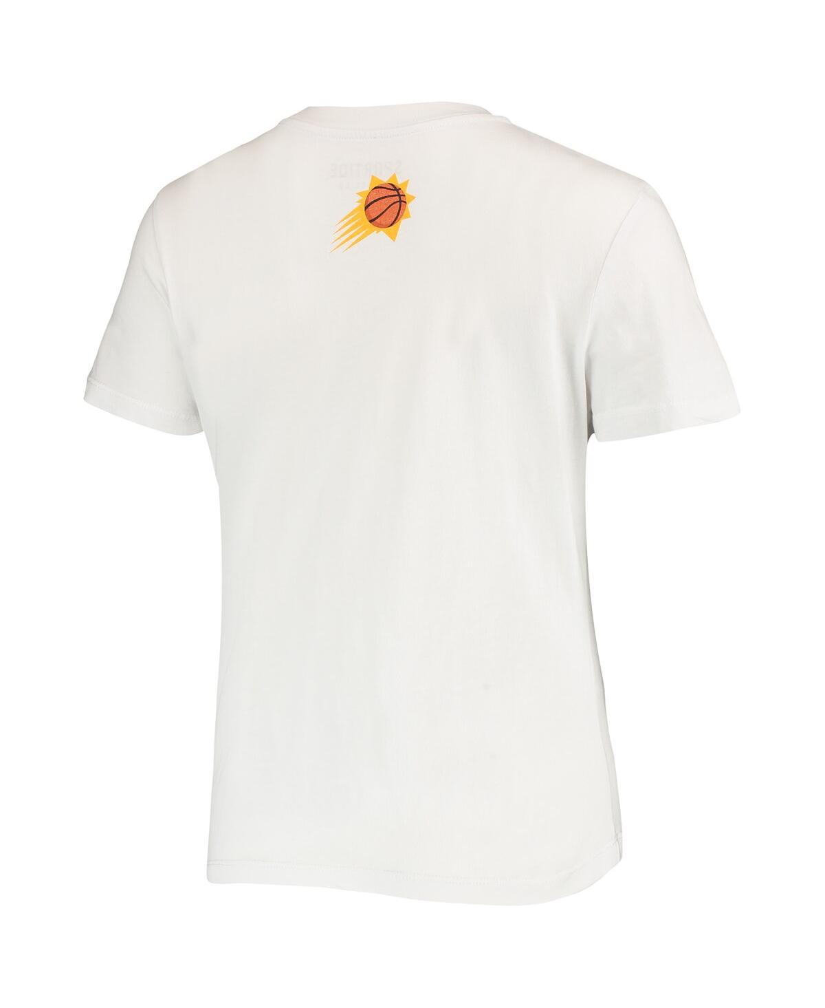 Shop Sportiqe Women's  White Phoenix Suns Street Capsule Arcadia T-shirt