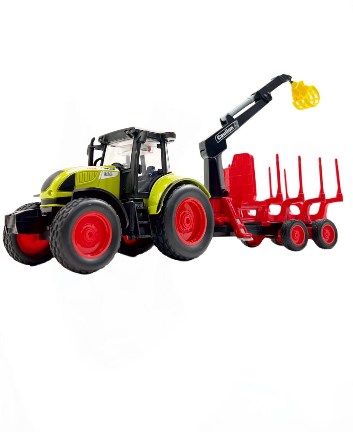 Shop Big Daddy Farmland Lumber Transport With Excavator Arm Farming Tractor Trailer In Multi Colored Plastic