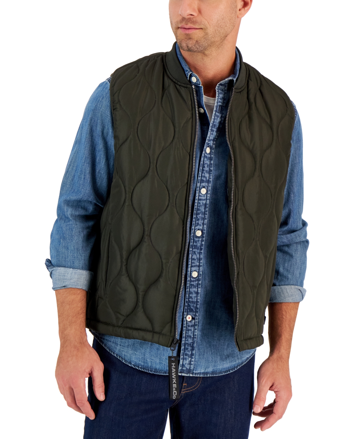 Men's Onion Quilted Vest - Loden