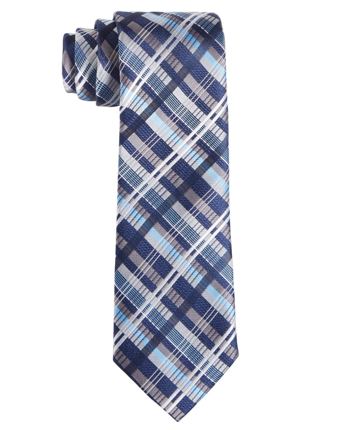 Perry Ellis Men's Finlay Geometric-print Tie In Blue