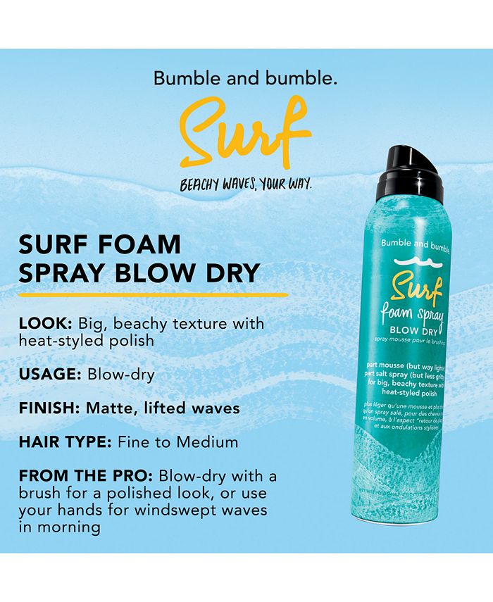 Bumble and Bumble Surf Foam Spray Blow Dry, 4oz. Macy's