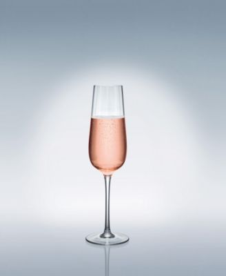 Rose Garden Flute Glasses, Set of 4