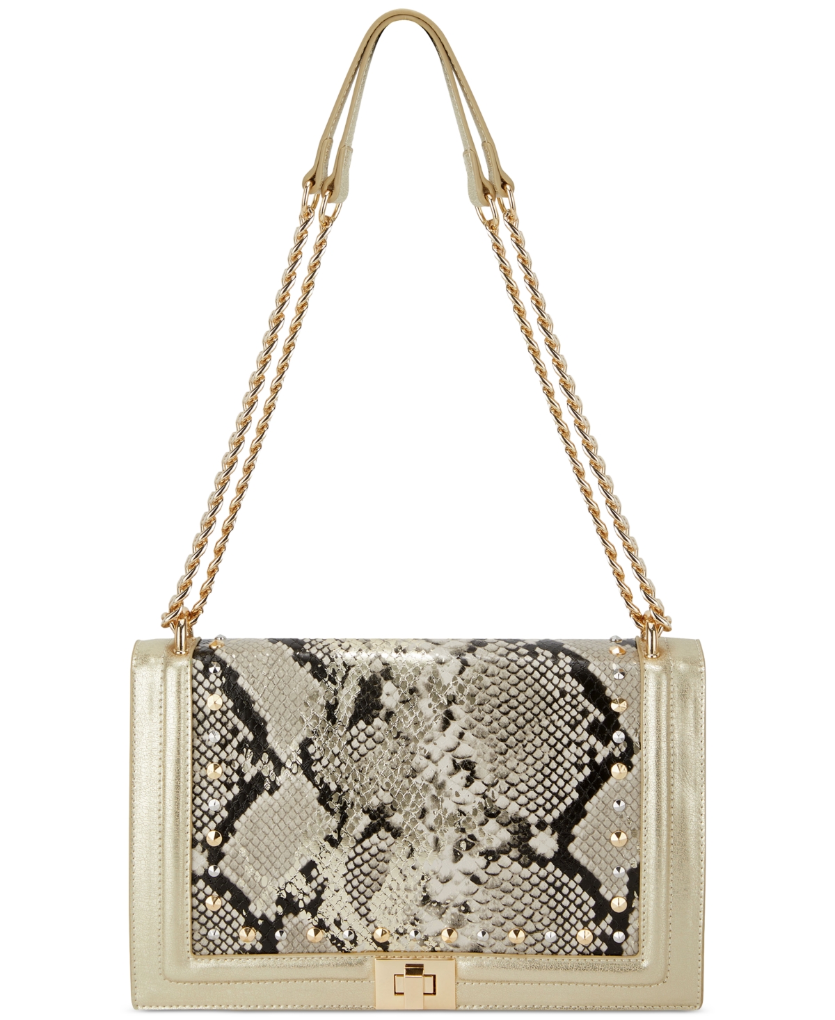 Inc International Concepts Ajae Flap Crossbody, Created For Macy's In Gold Snake