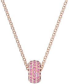 Gold-Tone Crystal Ring 15" Pendant Necklace 
