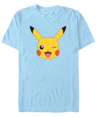 Men's Pokemon Pikachu Big Face Short Sleeve T-shirt - Macy's