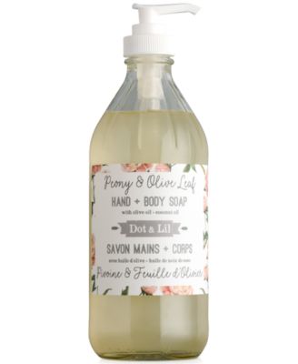 Dot & Lil - Peony & Olive Leaf Hand + Body Soap, 16 oz.