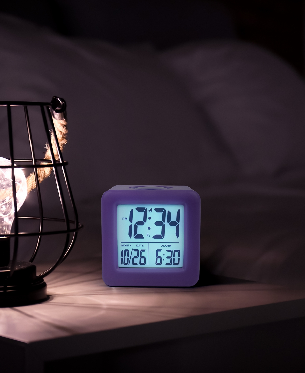 La Crosse Technology Equity 73005 Soft Cube Lcd Alarm Clock with Smart Light