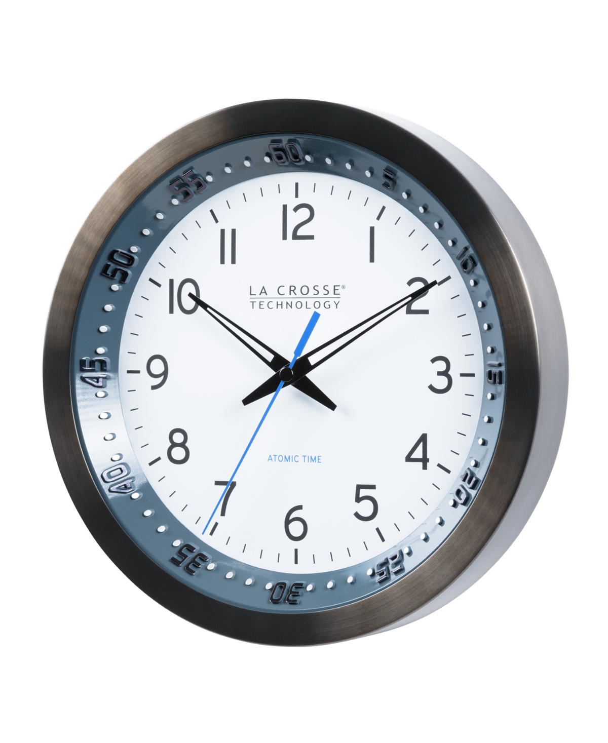 Shop La Crosse Technology 404-54667-int 10" Atomic Chapter Ring Analog Clock In Black