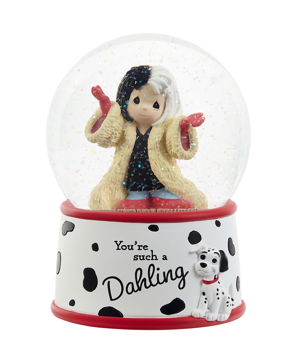 221109 You're such a Dahling Resin, Glass Musical Snow Globe - Multicolor
