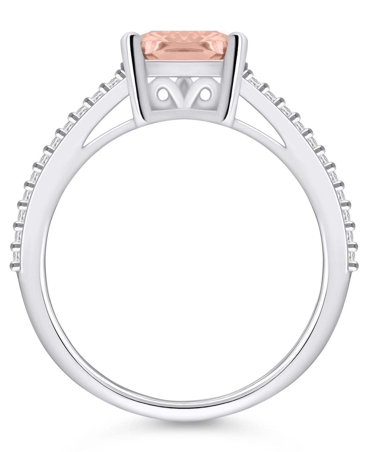 Macy'sand Diamond Accent Ring in 14K White Gold - Morganite