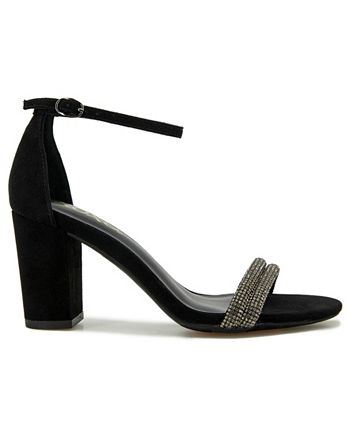 XOXO Women's Salima Rhinestone Detailed Ankle Strap Sandal - Macy's