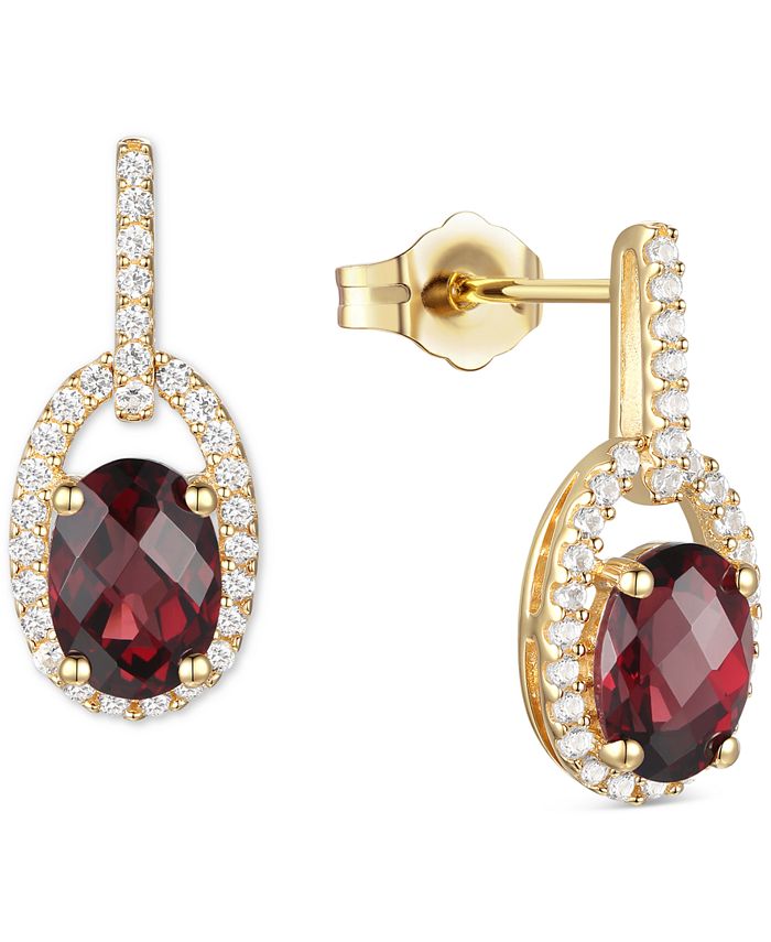 Garnet sales earrings macys
